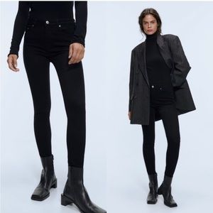 Zara Skinny Jeans in Stay Black sz 4